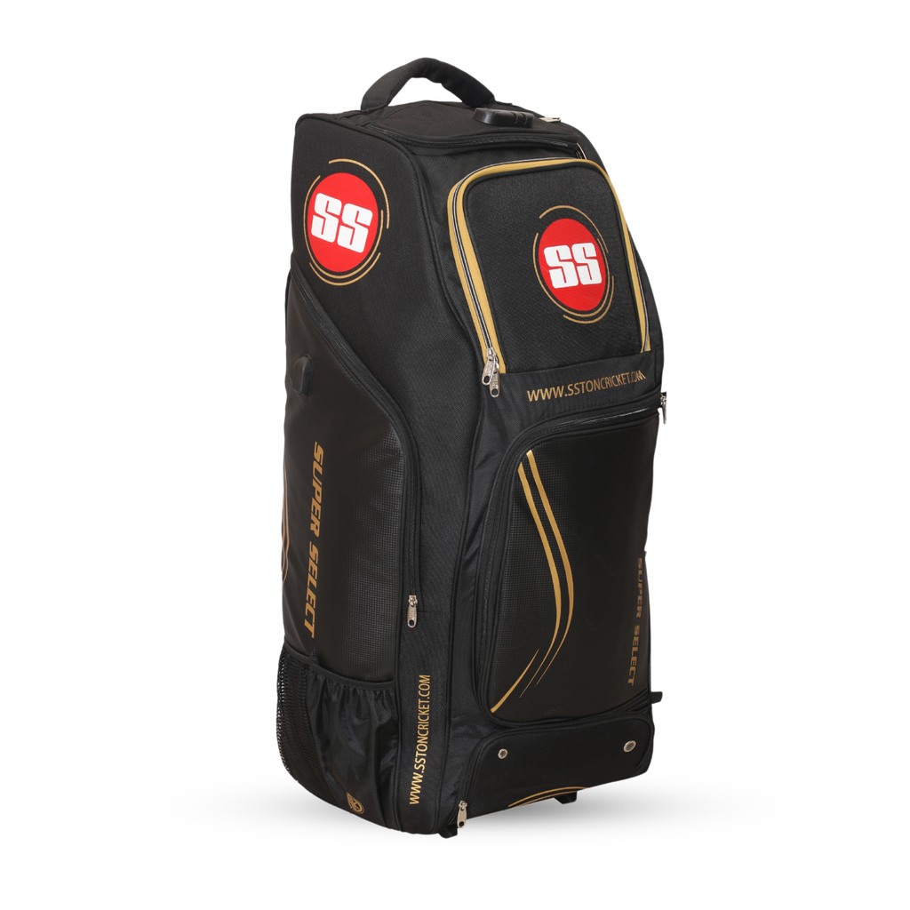 SS Super Select Duffle Wheelie Cricket Kit Bag angled view