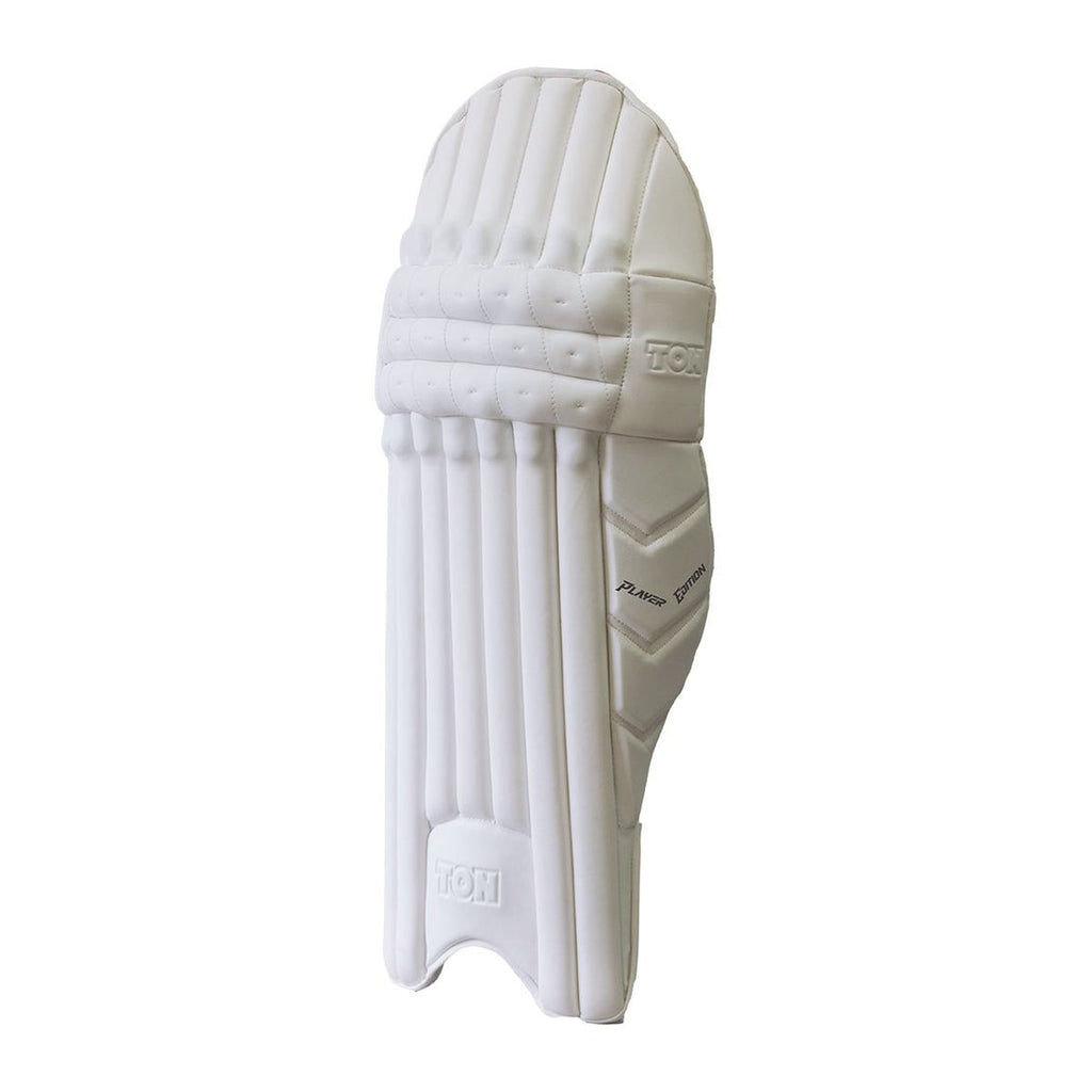 SS Ton Player Edition Cricket Batting Pads - white adult pads