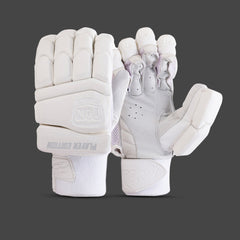 SS Ton Player Edition White Cricket Batting Gloves Adult front view
