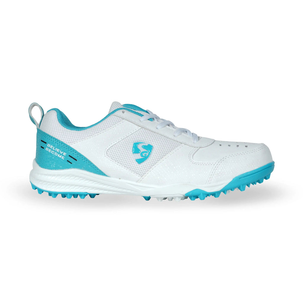 SG Fusion Cricket Rubber Shoes - Teal/White