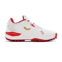 Tenxu Youngstar Kids Cricket Shoes - Bright White/Racing Red view 1