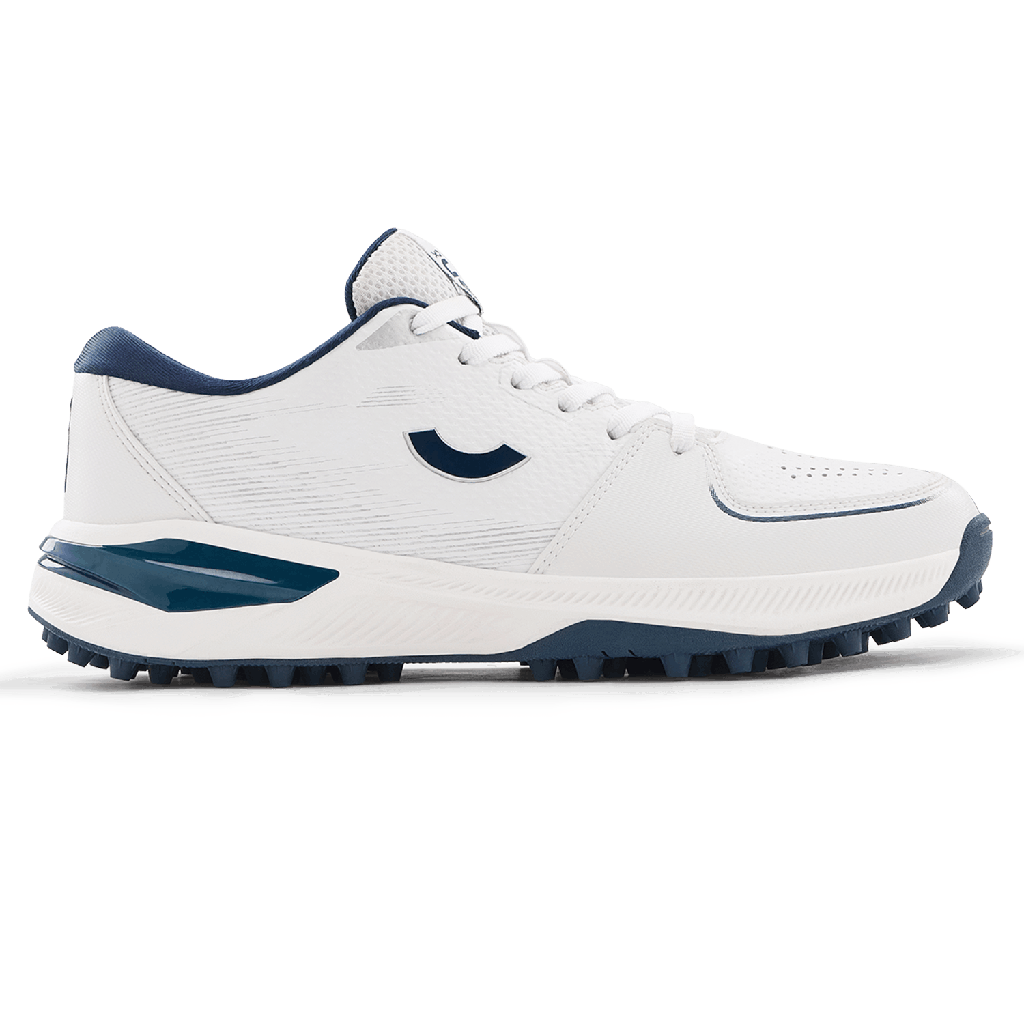 Tenxu Criclite Cricket Rubber Shoes White Navy view 1