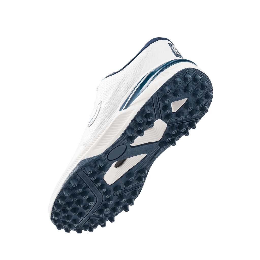 Tenxu Criclite Cricket Rubber Shoes White Navy view 8