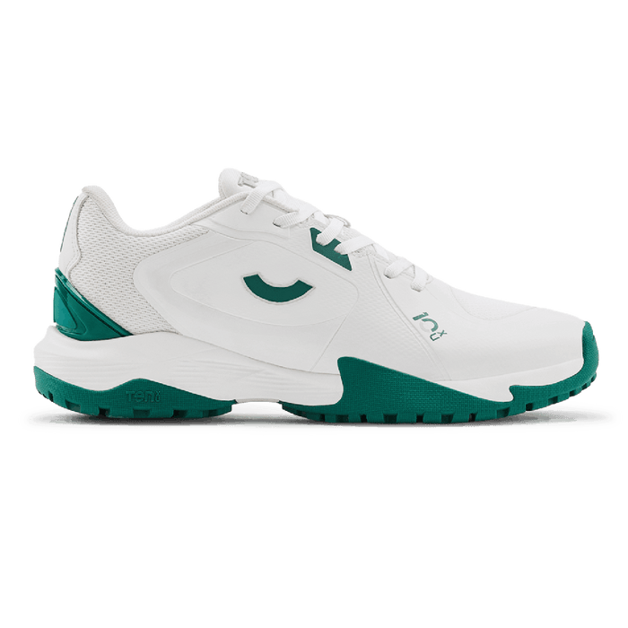 Tenxu All Rounder Cricket Rubber Shoes - Bright White/Green