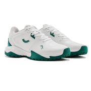 Tenxu All Rounder Cricket Rubber Shoes Bright White Green view 2