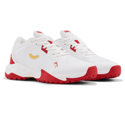 Tenxu All Rounder Cricket Rubber Shoes Bright White Racing Red view 2