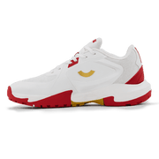 Tenxu All Rounder Cricket Rubber Shoes Bright White Racing Red view 3