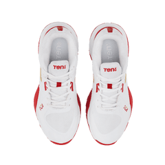 Tenxu All Rounder Cricket Rubber Shoes Bright White Racing Red view 5