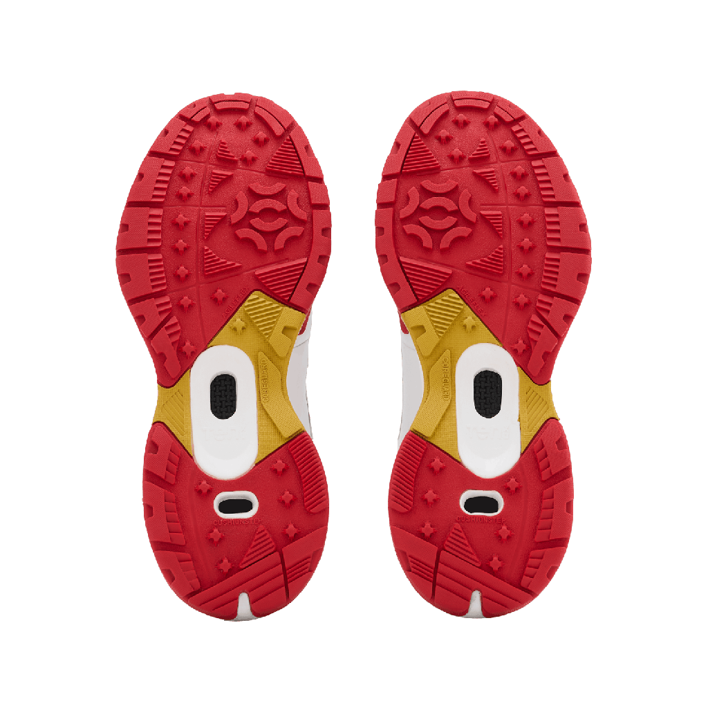 Tenxu All Rounder Cricket Rubber Shoes Bright White Racing Red view 6