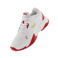 Tenxu All Rounder Cricket Rubber Shoes Bright White Racing Red view 7