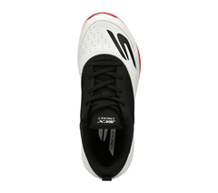 Skechers 214205ID WBRD Cricket Turf Shoes White Black Red view 2