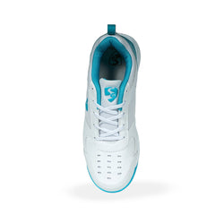 SG Fusion Cricket Rubber Shoes Teal White view 3