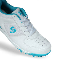 SG Fusion Cricket Rubber Shoes Teal White view 6
