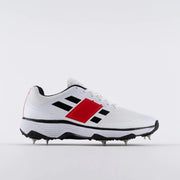 Gray Nicolls GN8 Players 2.0 Cricket Spikes Shoes White Black Red view 5