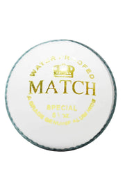 Gortonshire Match Cricket Ball White (Alum Tanned) Cricket Ball