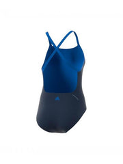 Adidas black and blue swimsuit alternate view