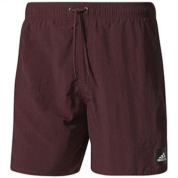 Adidas men’s burgundy swim shorts