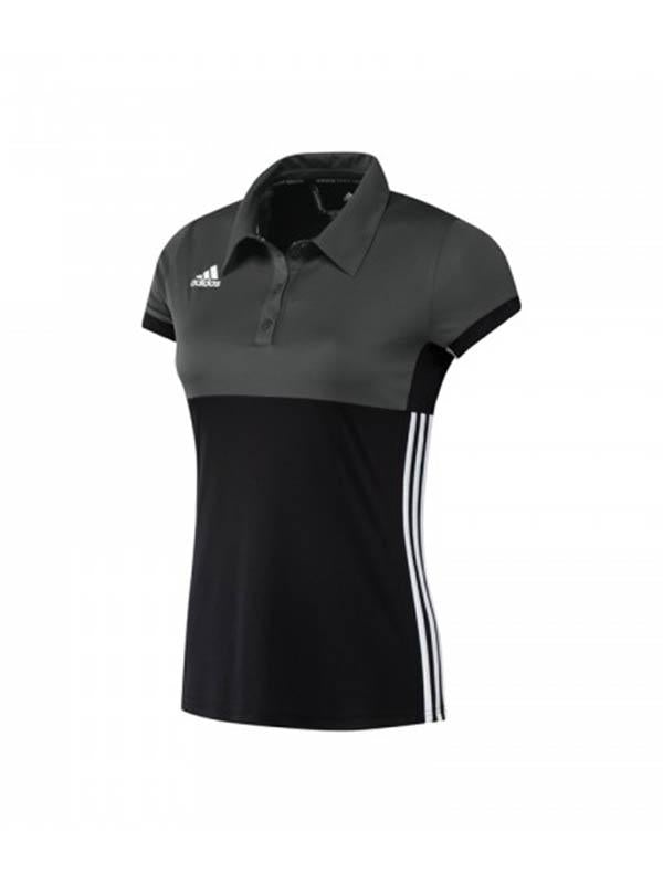 Adidas T16 Womens Polo - Black/Grey - NZ Cricket Store