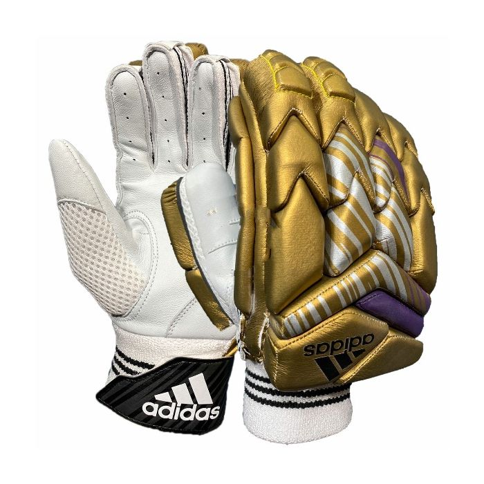 Adidas XT 1.0 Cricket Batting Gloves- Gold/Purple IPL Edition - NZ Cricket Store
