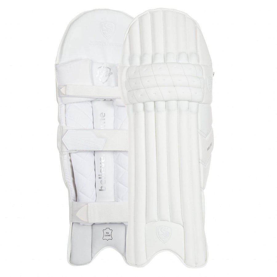 SG Hilite White Cricket Batting Pads- Adults RH