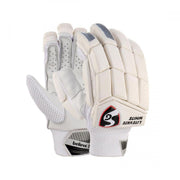 SG Litevate White Cricket Batting Gloves - Adult RH